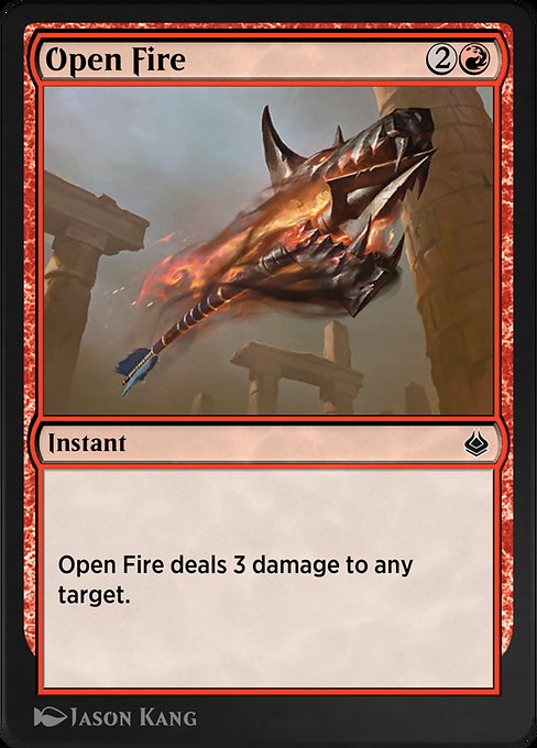 Open Fire - Amonkhet Remastered Common Card