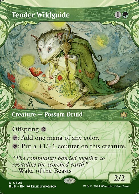 Tender Wildguide - Bloomburrow Rare Card