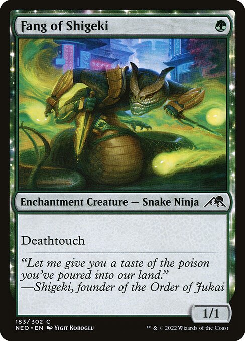 Fang of Shigeki - Kamigawa: Neon Dynasty Common Card