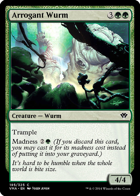 Arrogant Wurm - Vintage Masters Common Card