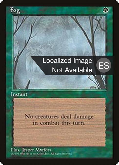 Fog - Fourth Edition Foreign Black Border Common Card