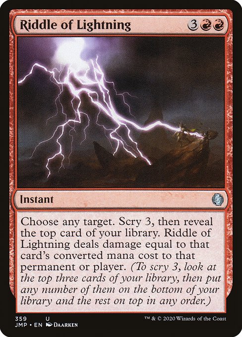 Riddle of Lightning - Jumpstart Uncommon Card
