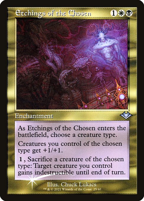 Etchings of the Chosen - Modern Horizons 1 Timeshifts Uncommon Card