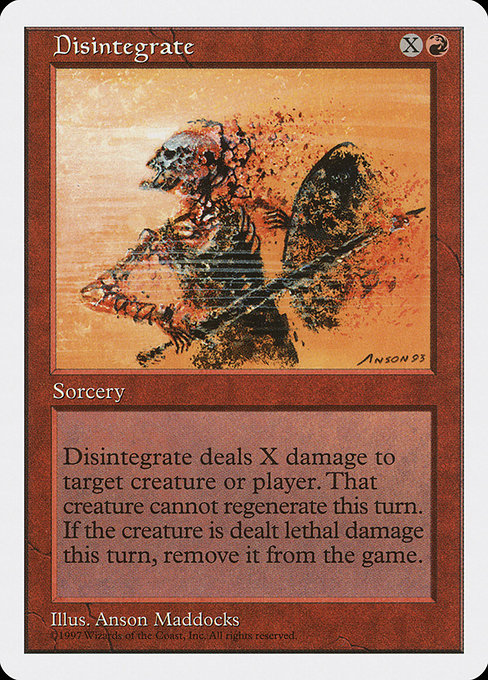 Disintegrate - Fifth Edition Common Card