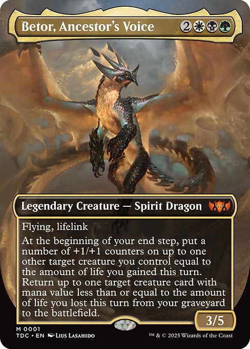 Betor, Ancestor's Voice - Tarkir: Dragonstorm Commander Mythic Card