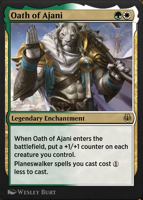 Oath of Ajani - Kaladesh Remastered Rare Card
