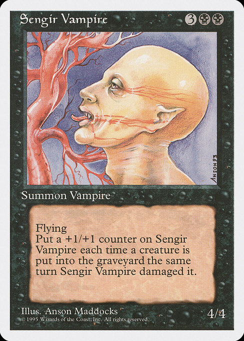 Sengir Vampire - Fourth Edition Uncommon Card