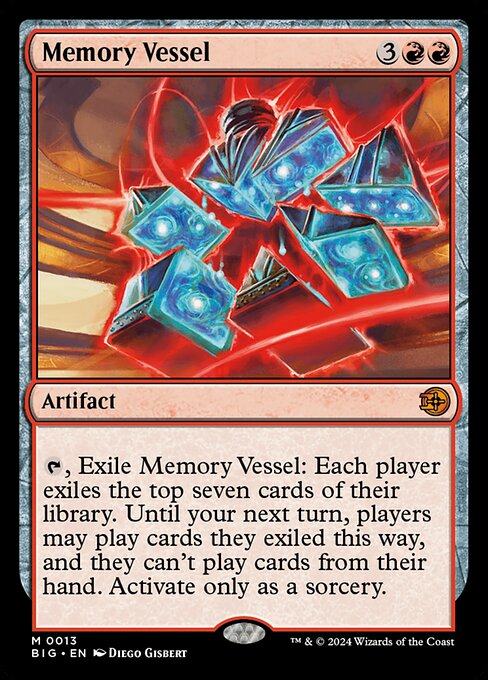Memory Vessel - The Big Score Mythic Card
