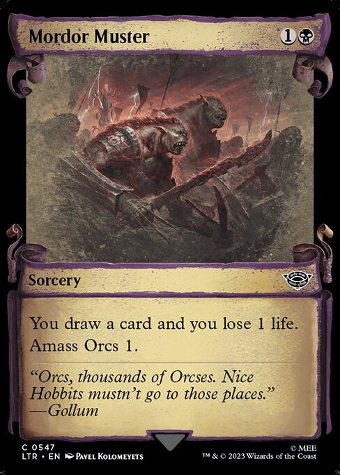 Mordor Muster - The Lord of the Rings: Tales of Middle-earth Common Card
