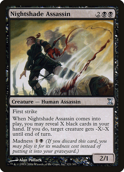 Nightshade Assassin - Time Spiral Uncommon Card