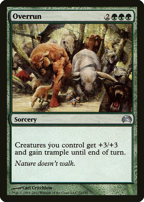 Overrun - Planechase 2012 Uncommon Card