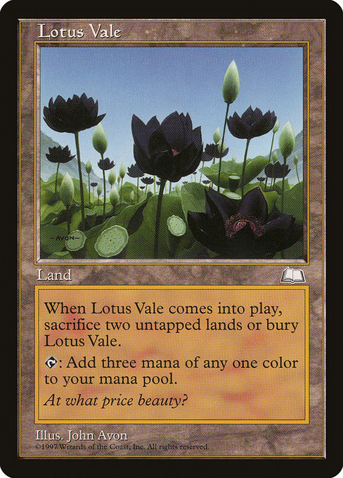 Lotus Vale - Weatherlight Rare Card