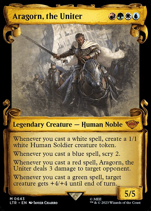 Aragorn, the Uniter - The Lord of the Rings: Tales of Middle-earth Mythic Card