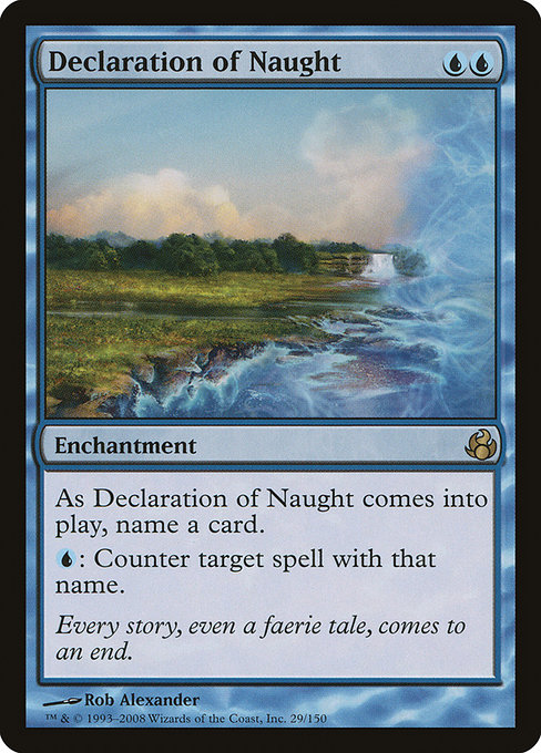Declaration of Naught - Morningtide Rare Card