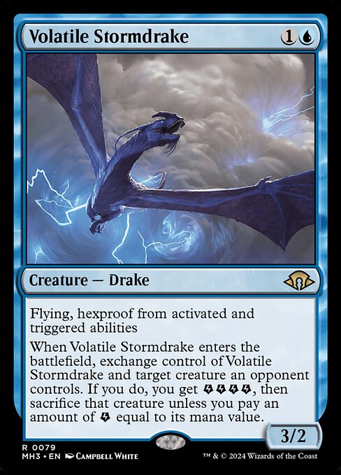 Volatile Stormdrake - Modern Horizons 3 Rare Card