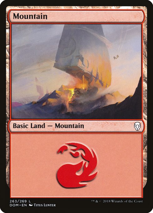 Mountain - Dominaria Common Card
