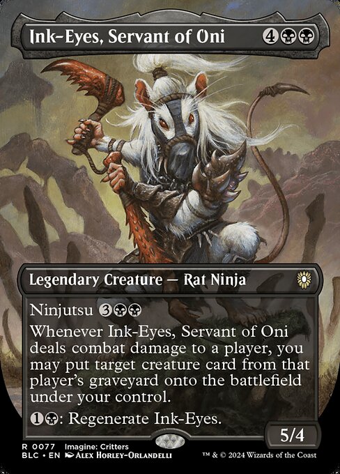 Ink-Eyes, Servant of Oni - Bloomburrow Commander Rare Card