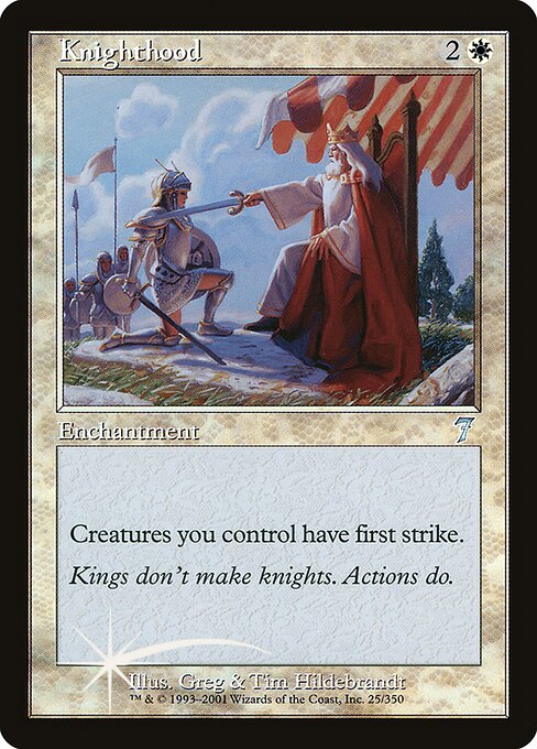 Knighthood - Seventh Edition Uncommon Card