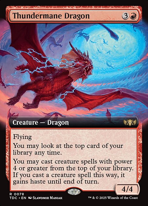 Thundermane Dragon - Tarkir: Dragonstorm Commander Rare Card