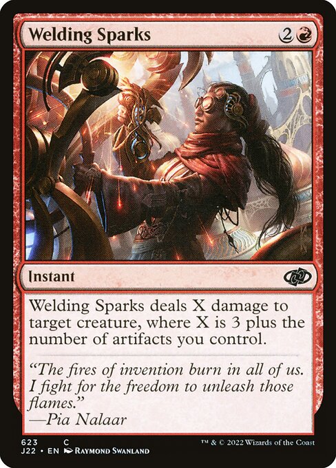 Welding Sparks - Jumpstart 2022 Common Card