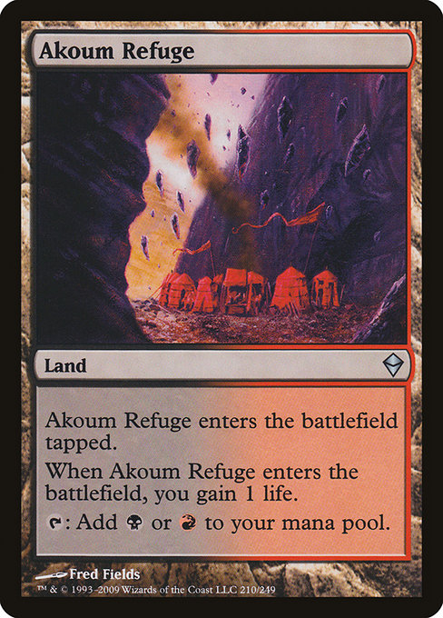 Akoum Refuge - Zendikar Uncommon Card