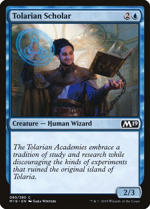 Tolarian Scholar - Core Set 2019 Common Card