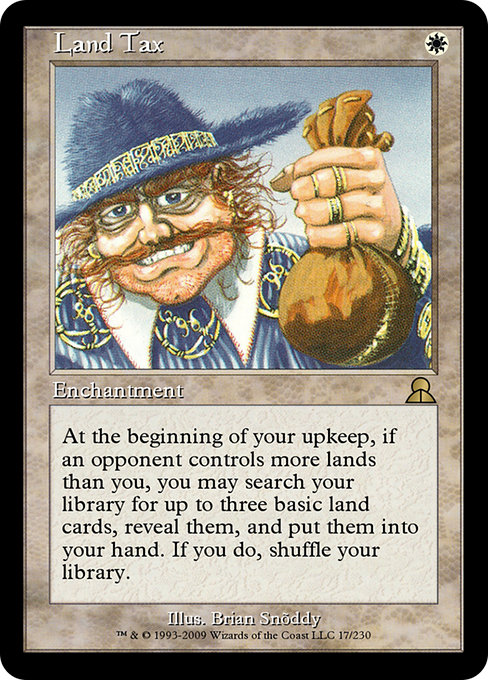 Land Tax - Masters Edition III Rare Card