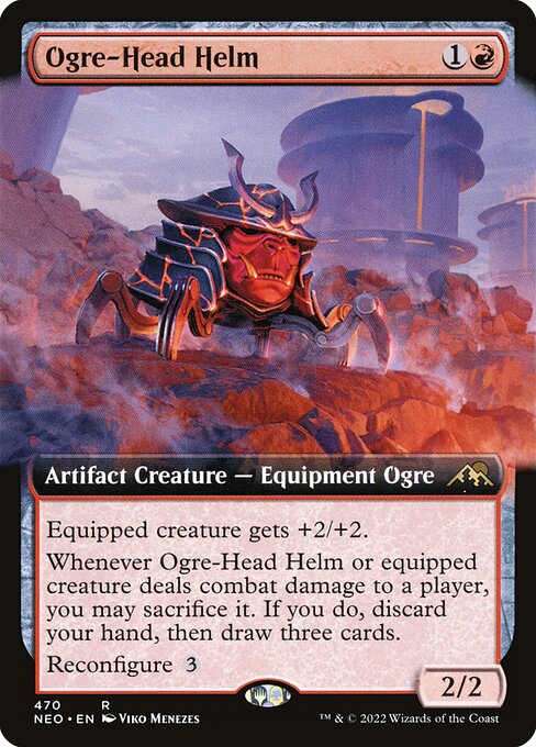 Ogre-Head Helm - Kamigawa: Neon Dynasty Rare Card