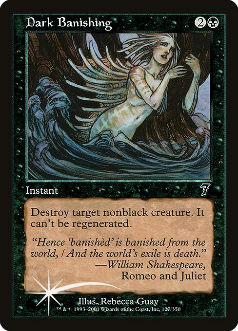 Dark Banishing - Seventh Edition Common Card