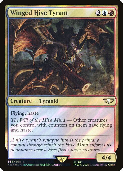 Winged Hive Tyrant - Warhammer 40,000 Commander Rare Card