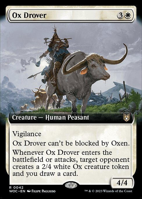 Ox Drover - Wilds of Eldraine Commander Rare Card