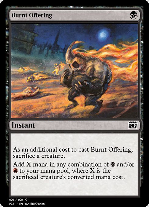 Burnt Offering - Treasure Chest Common Card