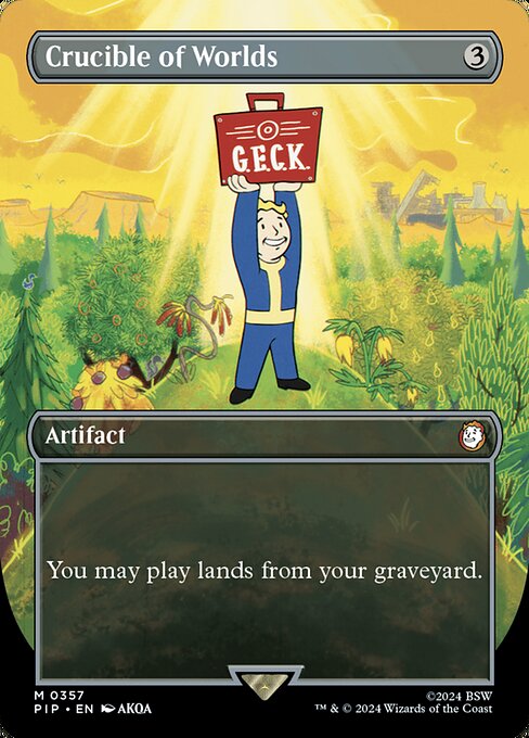 Crucible of Worlds - Fallout Mythic Card
