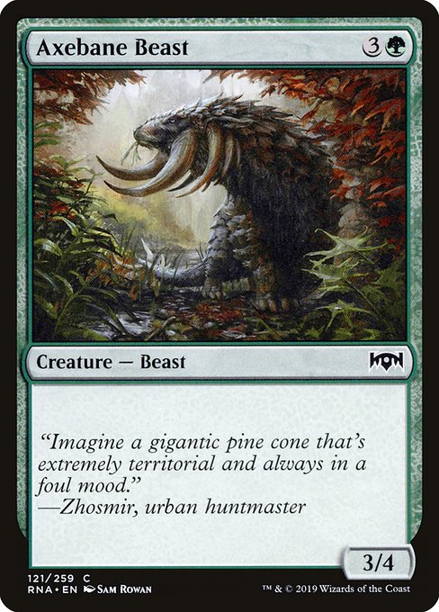 Axebane Beast - Ravnica Allegiance Common Card