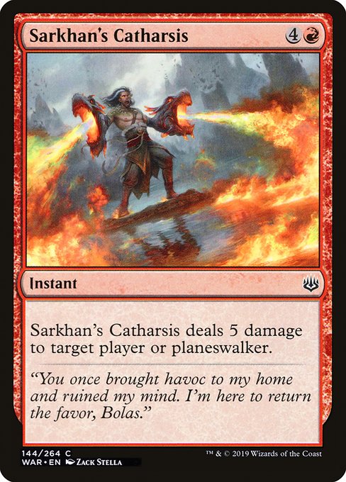 Sarkhan's Catharsis - War of the Spark Common Card