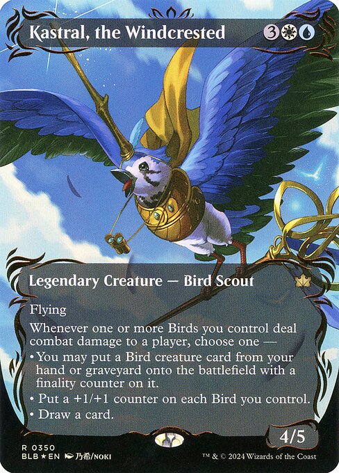 Kastral, the Windcrested - Bloomburrow Rare Card