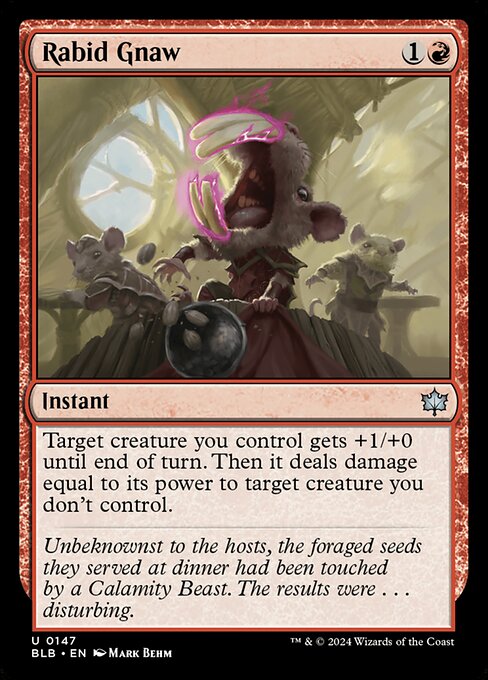 Rabid Gnaw - Bloomburrow Uncommon Card