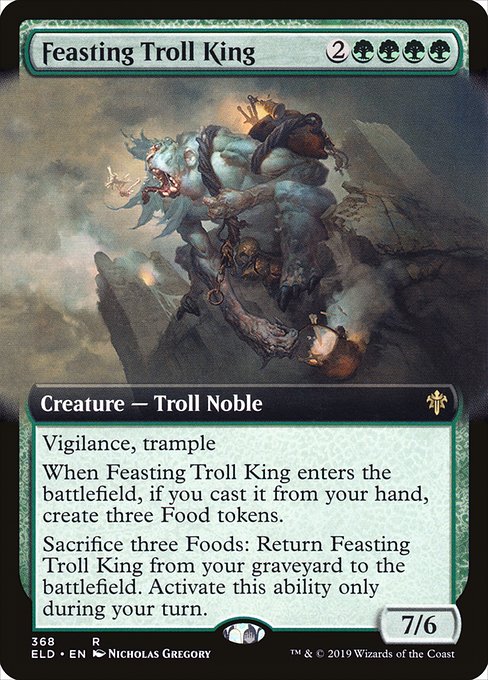 Feasting Troll King - Throne of Eldraine Rare Card