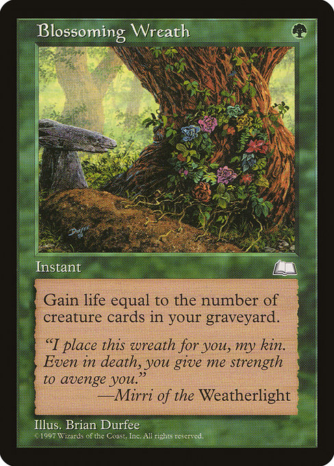 Blossoming Wreath - Weatherlight Common Card