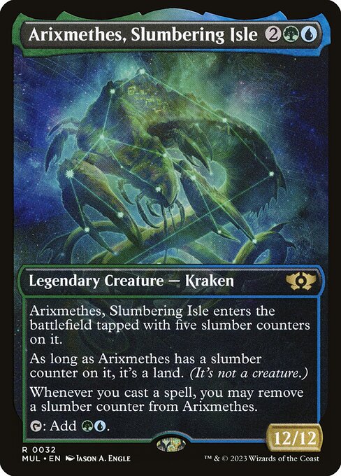 Arixmethes, Slumbering Isle - Multiverse Legends Rare Card