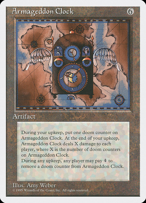 Armageddon Clock - Fourth Edition Rare Card