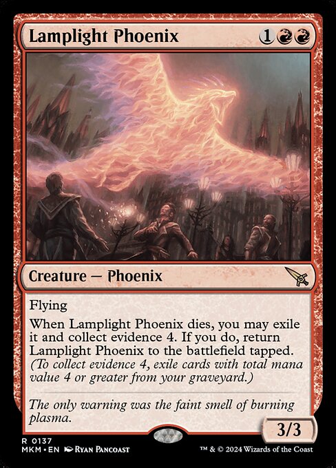 Lamplight Phoenix - Murders at Karlov Manor Rare Card