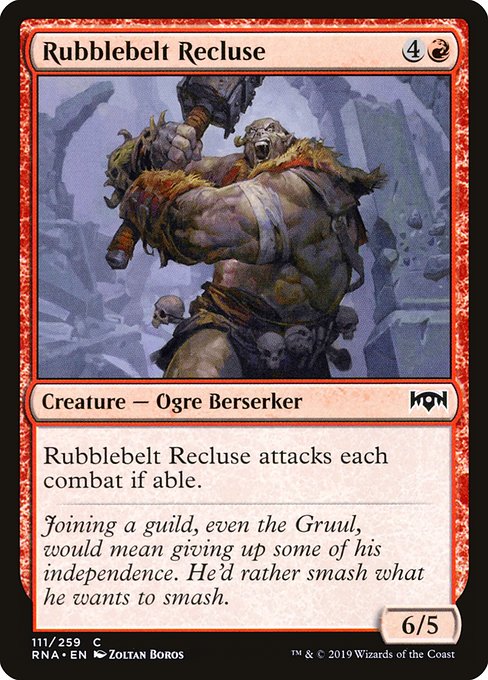Rubblebelt Recluse - Ravnica Allegiance Common Card