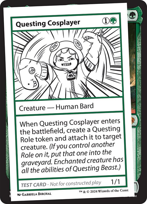 Questing Cosplayer - Mystery Booster 2 Rare Card