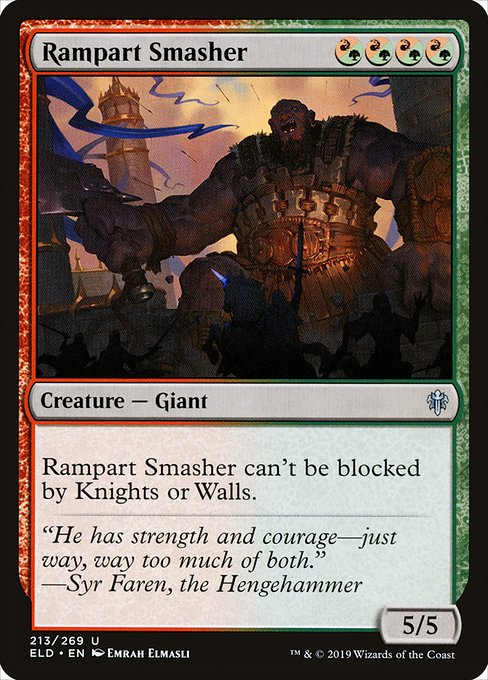 Rampart Smasher - Throne of Eldraine Uncommon Card