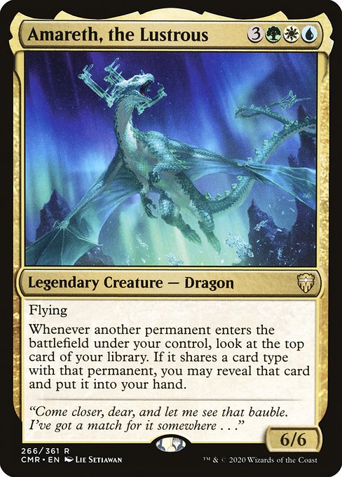 Amareth, the Lustrous - Commander Legends Rare Card