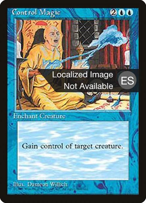 Control Magic - Fourth Edition Foreign Black Border Uncommon Card