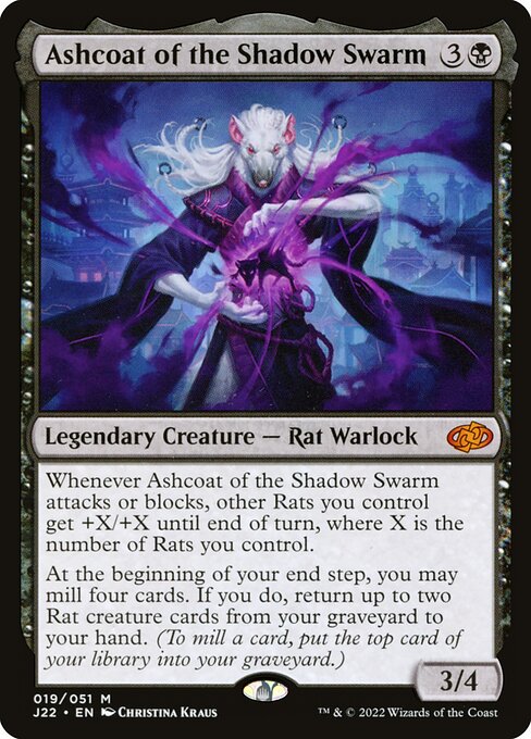 Ashcoat of the Shadow Swarm - Jumpstart 2022 Mythic Card