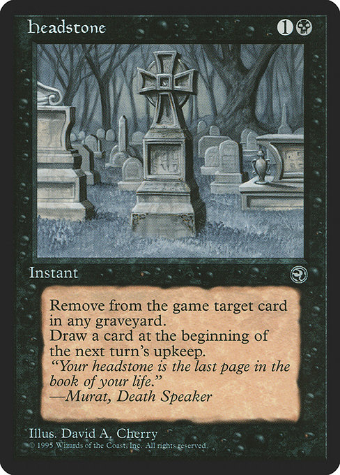 Headstone - Homelands Common Card