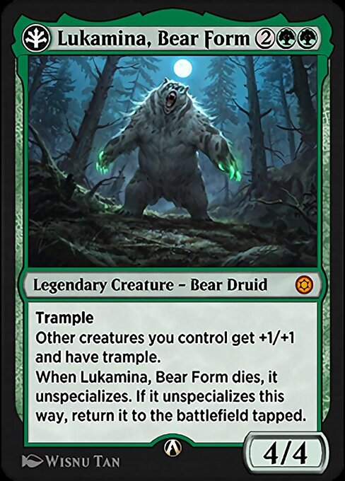 Lukamina, Bear Form - Alchemy Horizons: Baldur's Gate Mythic Card